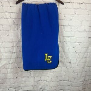lubbock christian eagles Port Authority Blue (fleece) Black stadium blanket
